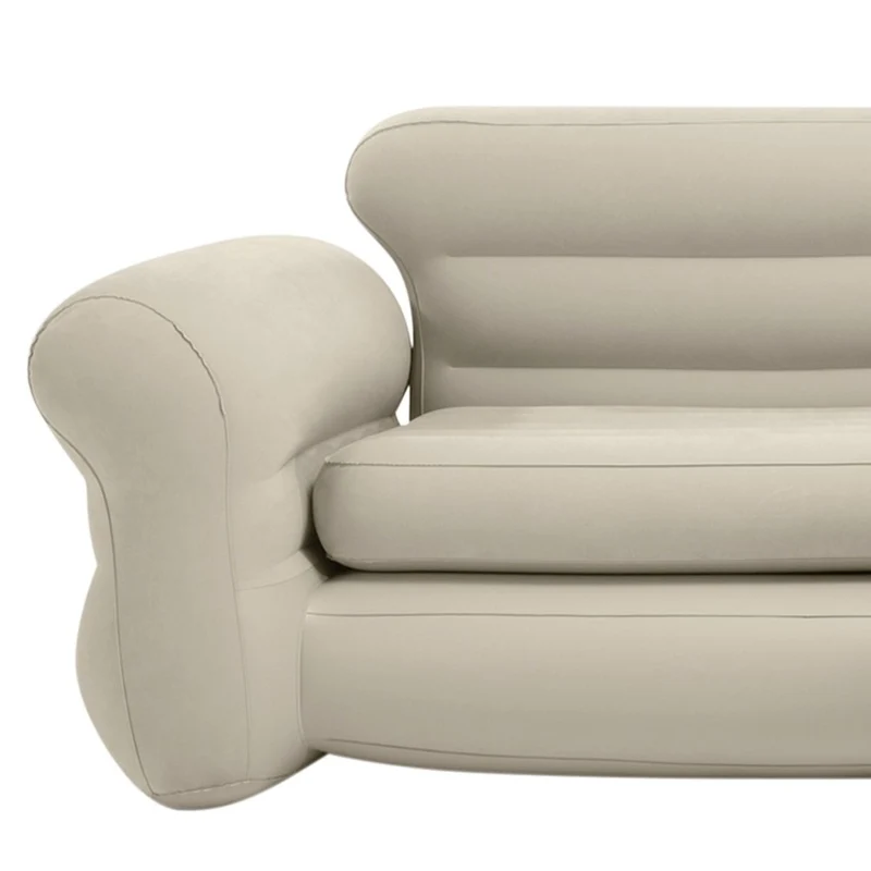 Intex Sofá Rinconera Hinchable 257x203x76 cm Crema