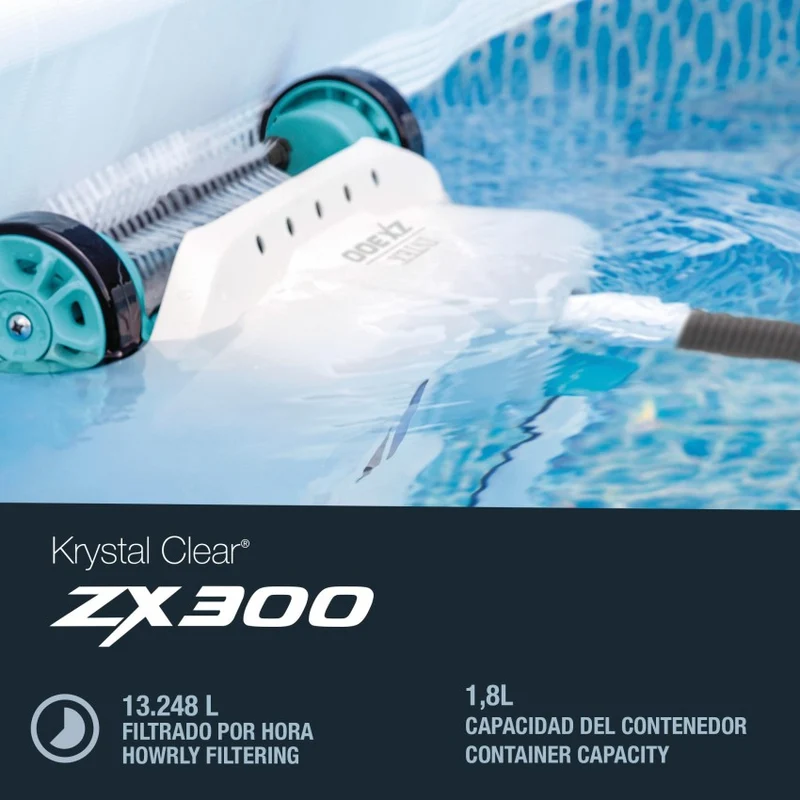 Intex Deluxe ZX300 Robot Limpiador Piscinas Suelos y Paredes