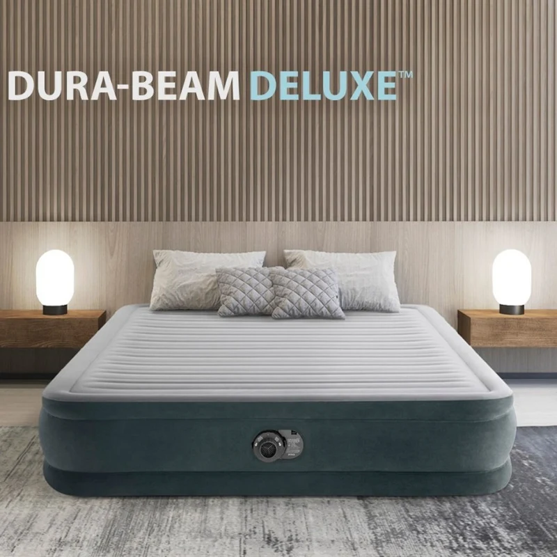 Intex Dura-Beam Deluxe Comfort-Plush Colchón Hinchable Queen 152x203x46 cm