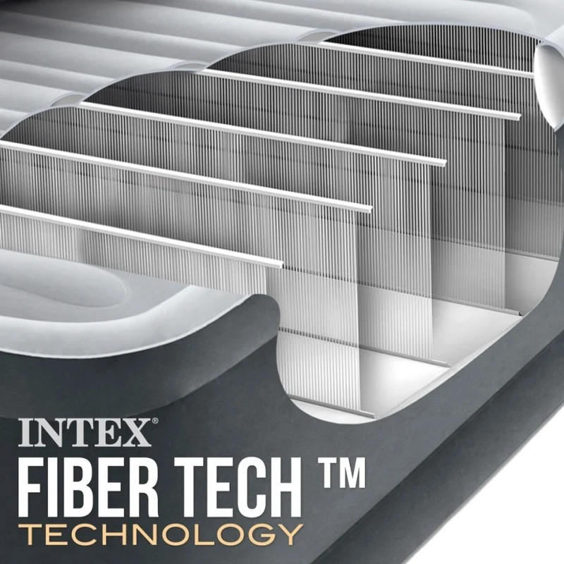 Intex Dura-Beam Deluxe Comfort-Plush Colchón Hinchable Queen 152x203x46 cm