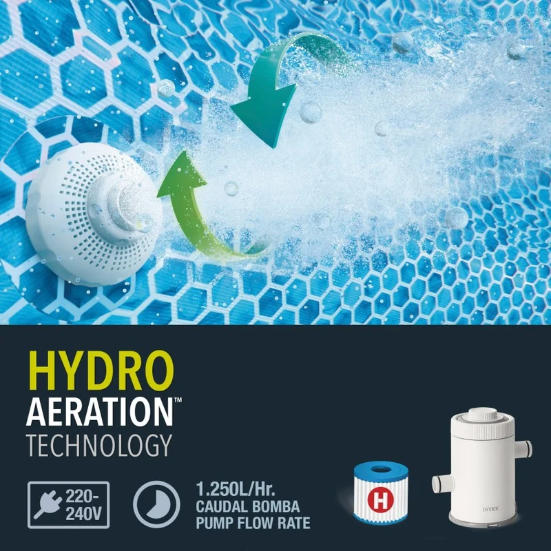 Intex Prism Frame Piscina Desmontable Redonda 305x76cm con Depuradora