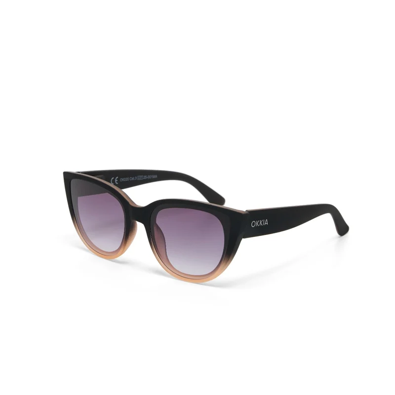 Occhiale da Sole Premontato Modello Silvia Gatto Nero e Rosa OKKIA