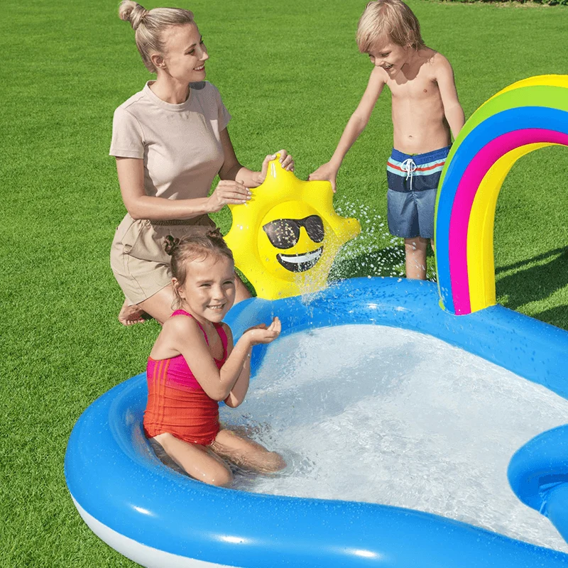 Centre de jeux gonflable Rainbow N' Shine pour enfant