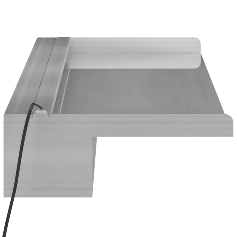 Watervaloverlaat Met Rgb Led's 108 Cm Roestvrij Staal