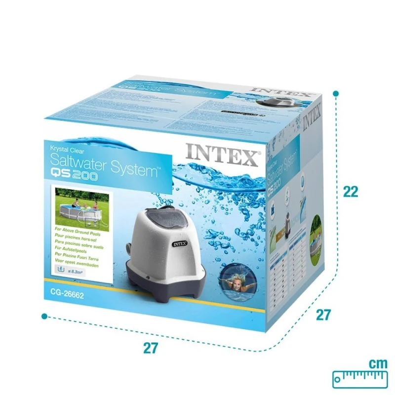Intex Krystal Clear QS200 Clorador Salino 2g/h para Piscinas