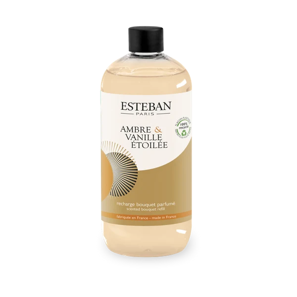 Ricarica Bouquet Profumato Ambra e Vaniglia Stellare 500ml Esteban-Paris