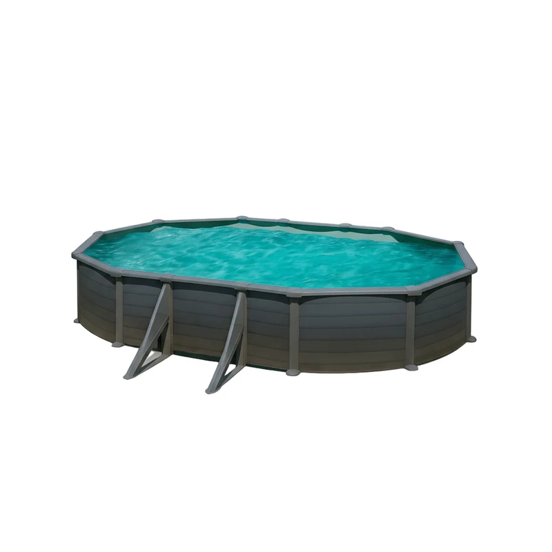 Piscina elevada Gre Kea Ovalada antracita