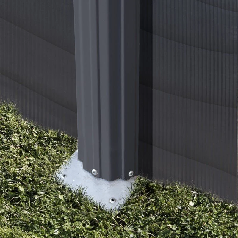 Piscina elevada Gre Ovalada antracita 132cm de altura