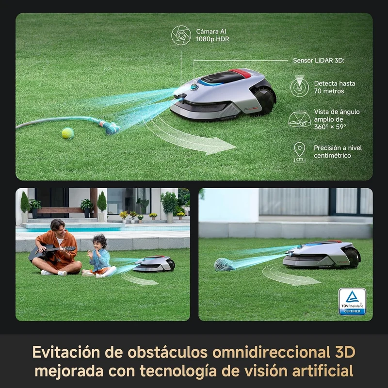 Dreame – A2 3000 robot cortacésped sin cable perimetral