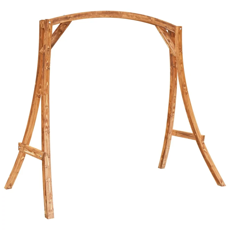 Schommelbank Vurenhout Met Teak Afwerking