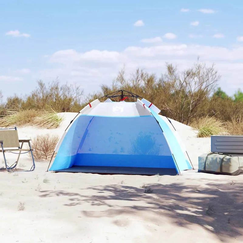 Strandtent 2-Persoons Waterdicht Snelontgrendeling Azuur