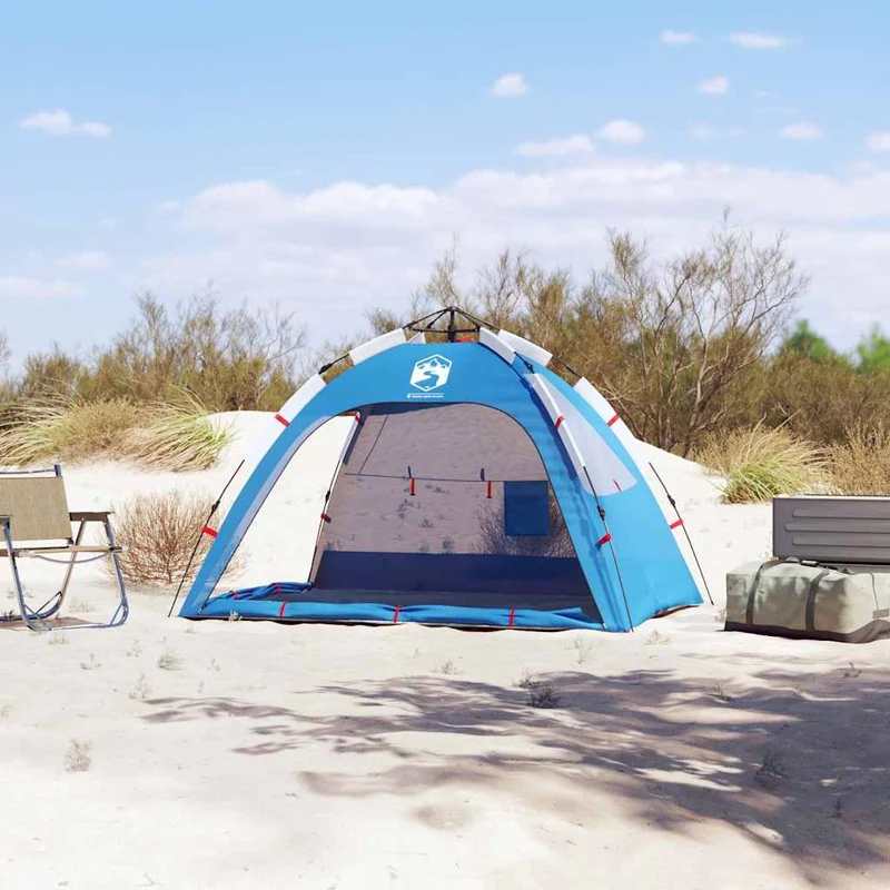 Strandtent 2-Persoons Waterdicht Snelontgrendeling Azuur