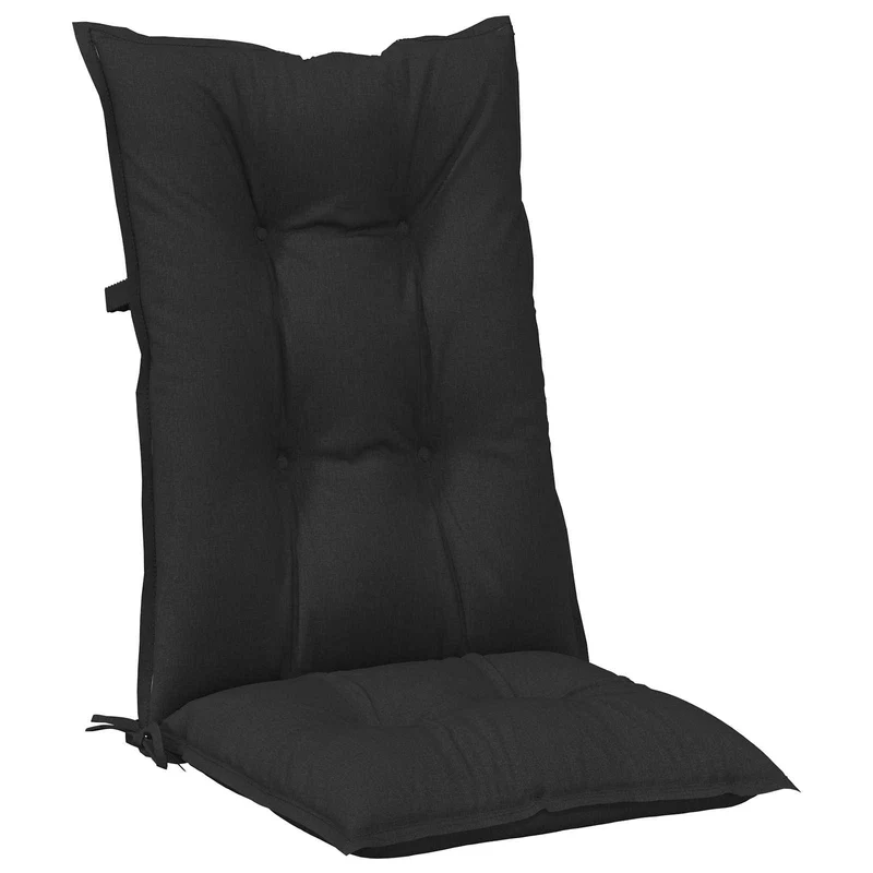 Set Hoge Rug Stoelkussens 4 St Polyester