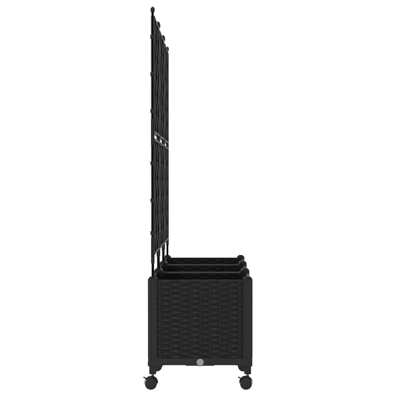Tuinsteker Met Schutting En Wielen 3 St 120 X 40 X 149 Cm
