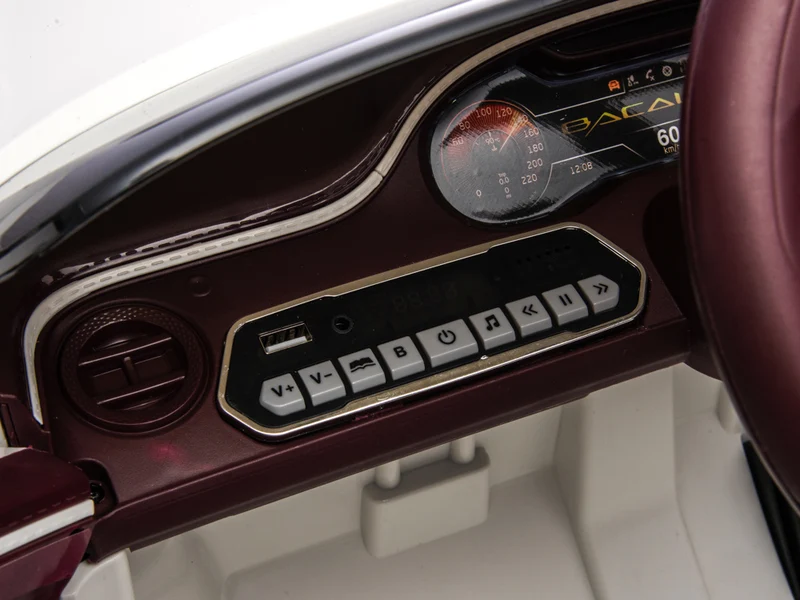 Bentley Bacalar, 12 Volt Elektrische Kinderauto, Leder Zitje, Rubberen Banden En Meer.