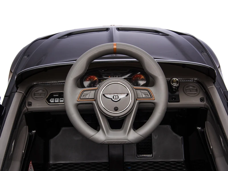 Bentley Bacalar, 12 Volt Elektrische Kinderauto, Leder Zitje, Rubberen Banden En Meer.