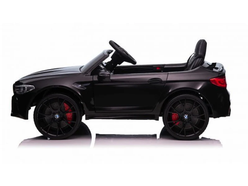 Bmw M5,Lithium, Leder Zitje, Rubberen Banden, Kinder Accu Auto!