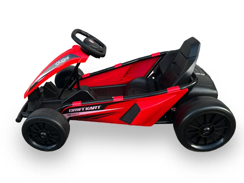 Rollzone Drift Go-Kart, 24 Volt Lithium Kart Met 200 Watt Motoren, Nieuwe Editie!