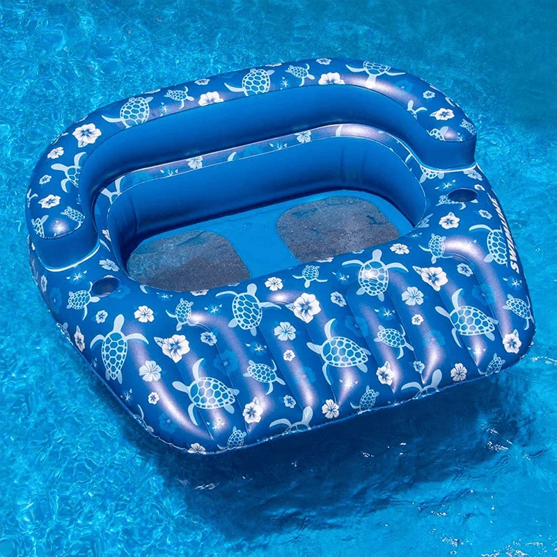 Chaise longue gonflable Tropical Double