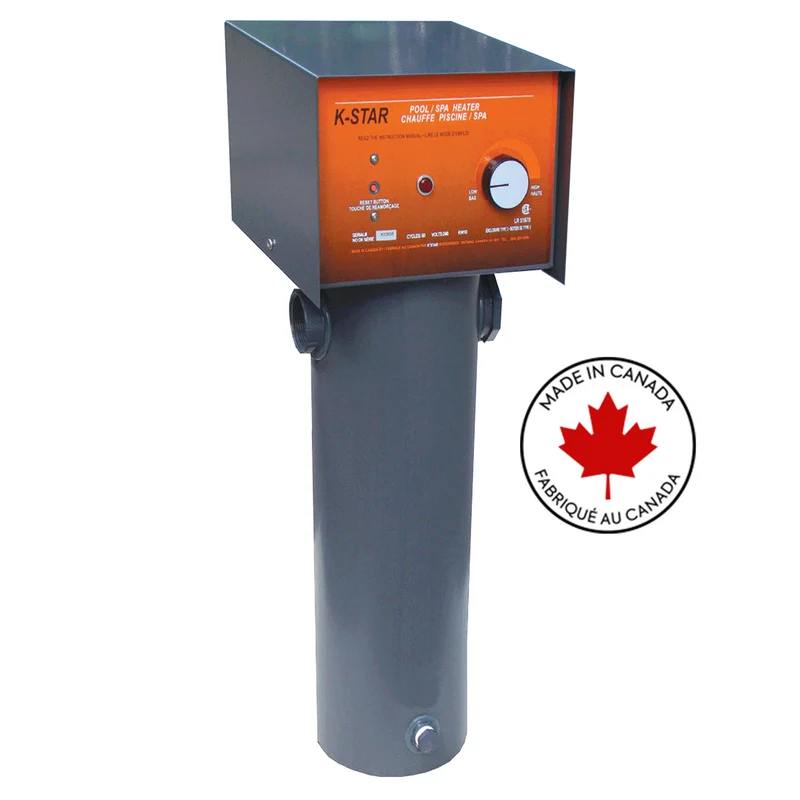 Chauffe-eau électrique en titane pour piscine et spa au sel