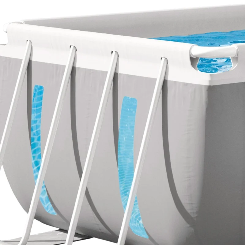 Intex Piscina Desmontable Rectangular Prism Frame Clearview 400x200x122cm