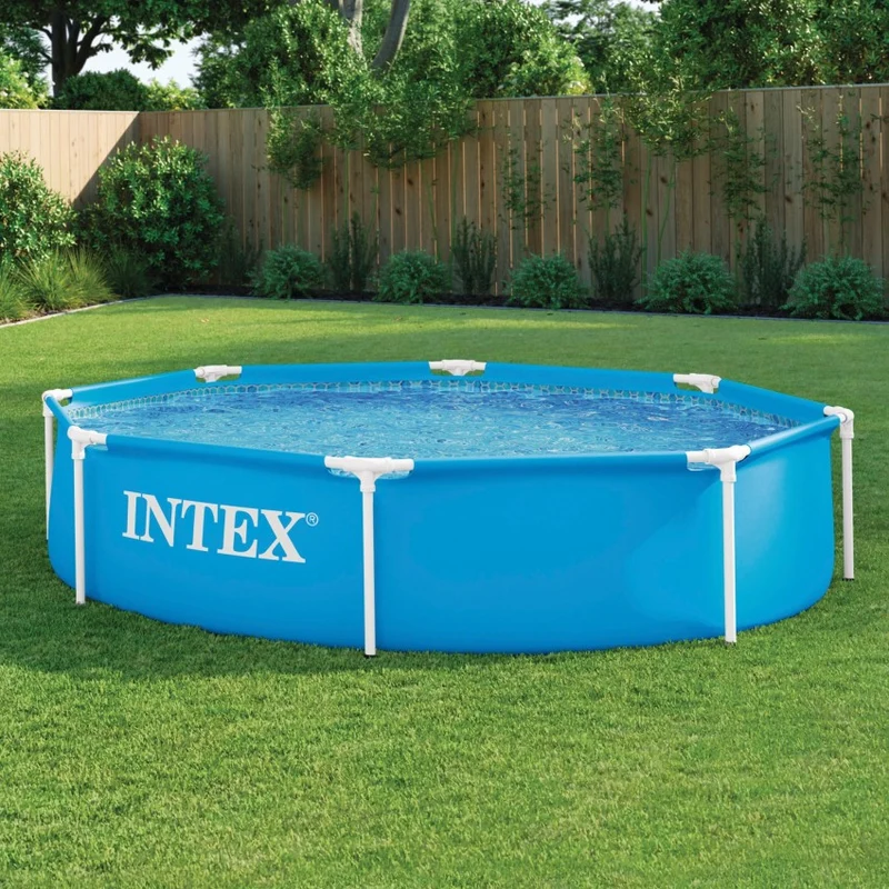 Intex Metal Frame Piscina Desmontable Redonda 244x51cm 1828L Azul