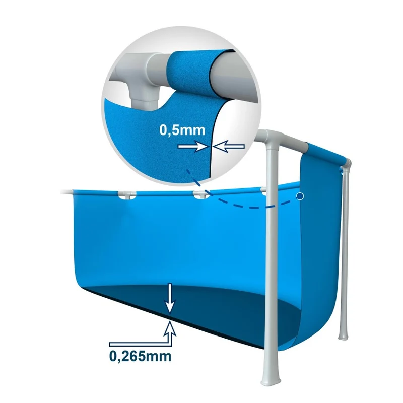 Intex Metal Frame Piscina Desmontable Redonda 244x51cm 1828L Azul
