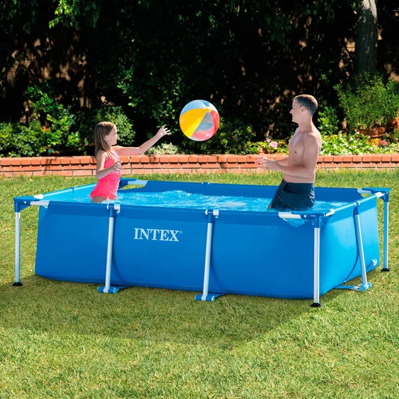 Intex Piscina Desmontable Metal Frame 260x160x65cm 2282L Azul