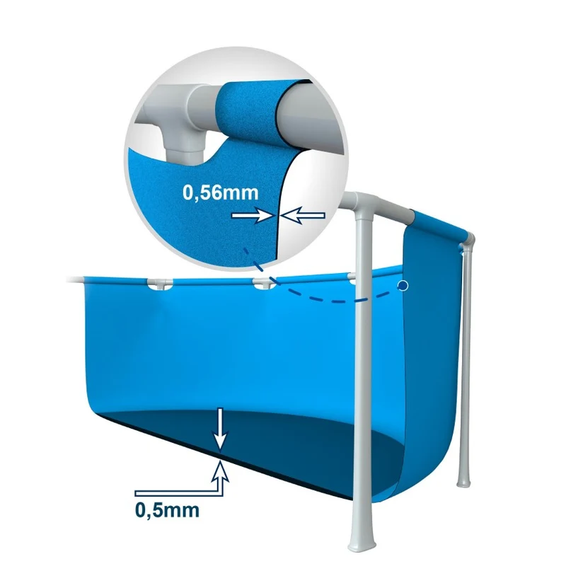 Intex Metal Frame Piscina Desmontable Rectangular 450x220x84cm Depuradora
