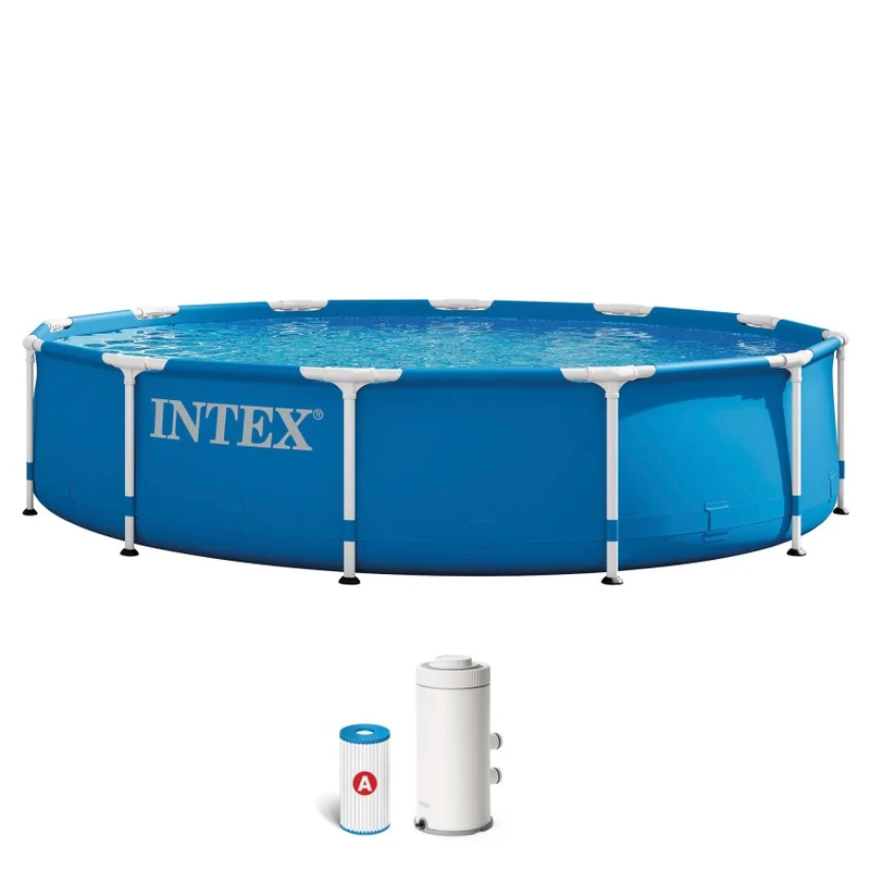 Intex Metal Frame Piscina Desmontable Circular 366x76cm 6503L