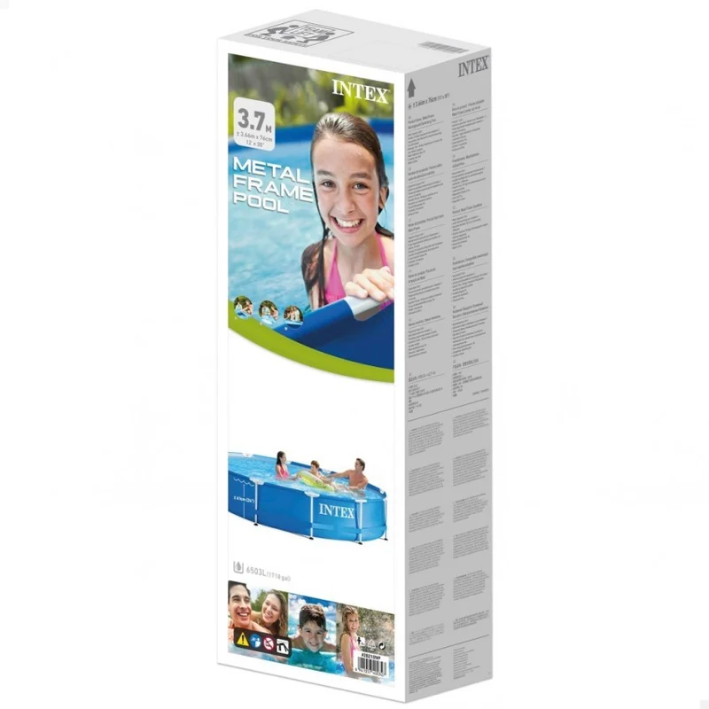 Intex Metal Frame Piscina Desmontable Redonda 366x76cm 6503 Litros