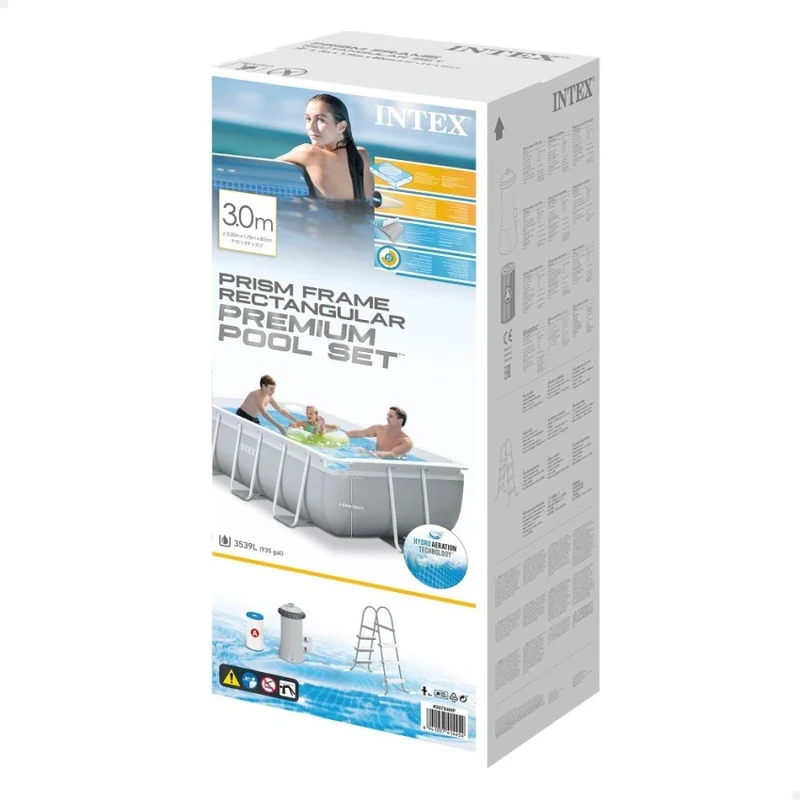 Intex Prism Frame Piscina Rectangular 300x175cm con Depuradora