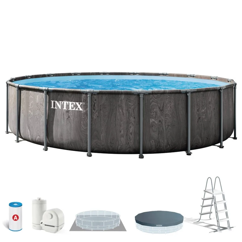 Intex Piscina Desmontable Greywood Prism Frame 549x122cm con Depuradora