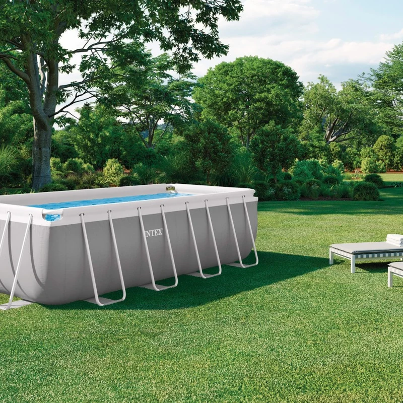 Intex Piscina Desmontable Rectangular Prism Frame 400x200x122cm con Depuradora