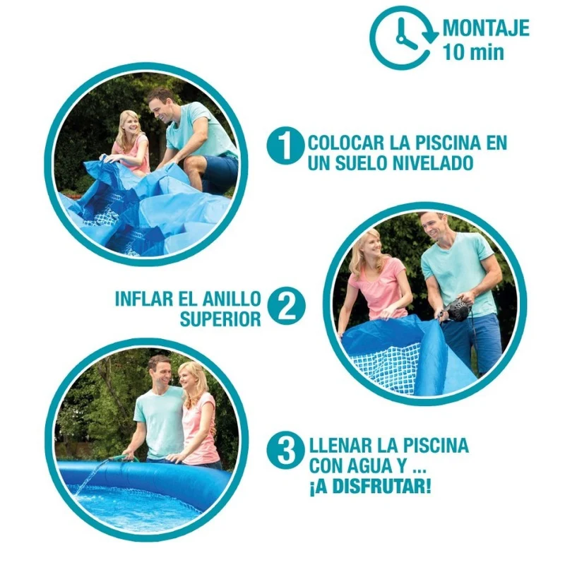 Intex Easy Set Piscina Hinchable 305x76cm con Depuradora 1250 l/h