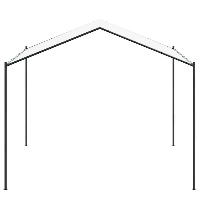 Prieel 4 X 4 X 2,6 M Wit Staal En Polyester 180 Gsm