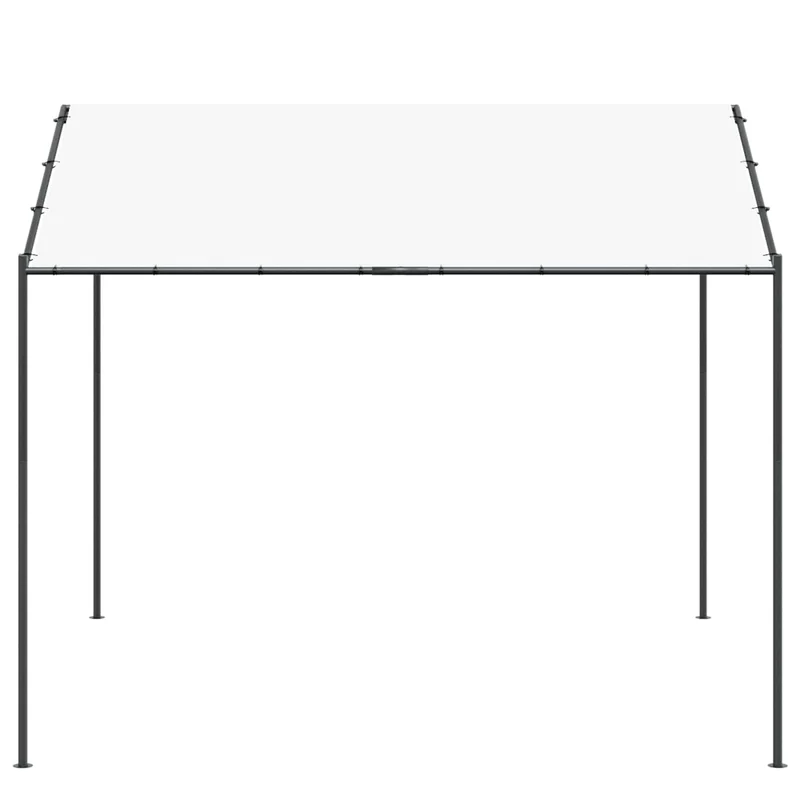 Prieel 4 X 4 X 2,6 M Wit Staal En Polyester 180 Gsm