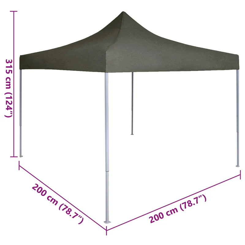 Partytent 200 X 200 X 315 Cm Oxford Stof