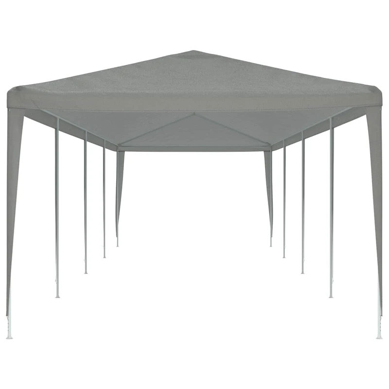 Partytent Lichtgrijs 1200 X 300 X 255 Cm Pe En Staal