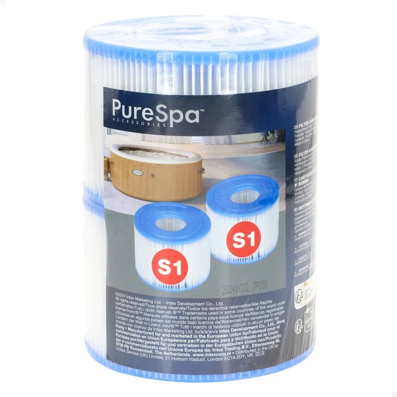 Intex PureSpa Filtro de Cartucho S1 Pack de 2