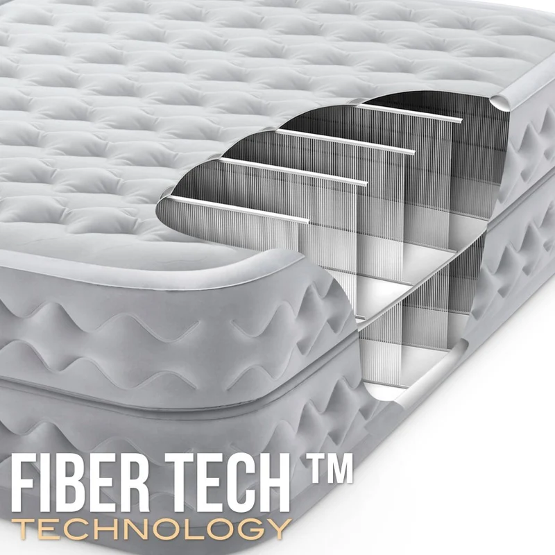 Intex Colchón Hinchable Dura-Beam Deluxe Supreme Air-Flow Queen 152x203cm