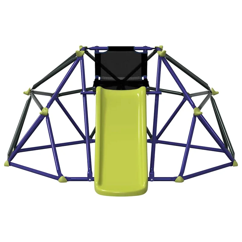 Klimdome Voor Kinderen Blauw 6Ft Met Slide Staal