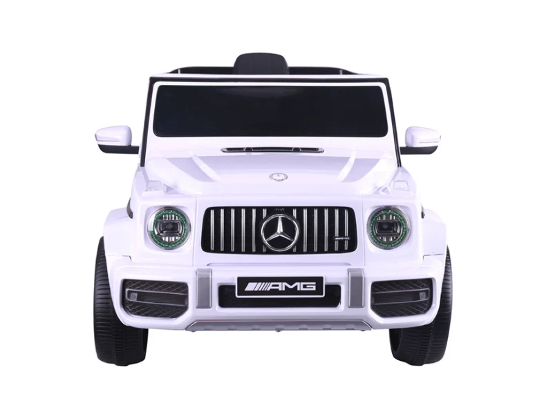 Mercedes G63, 12 Volt Kinder Accu Auto, Rubberen Banden, Leder Zitje En Meer!