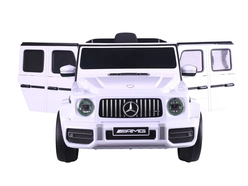 Mercedes G63, 12 Volt Kinder Accu Auto, Rubberen Banden, Leder Zitje En Meer!