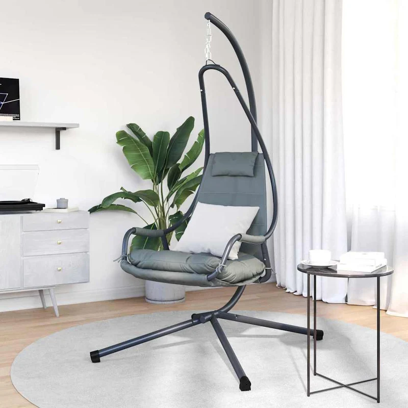 Hangende Ei-Stoel Staal 94 X 107 X 196,5 Cm