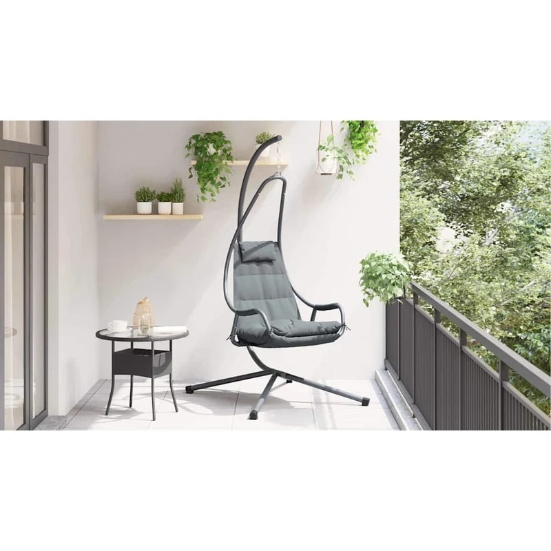 Hangende Ei-Stoel Staal 94 X 107 X 196,5 Cm