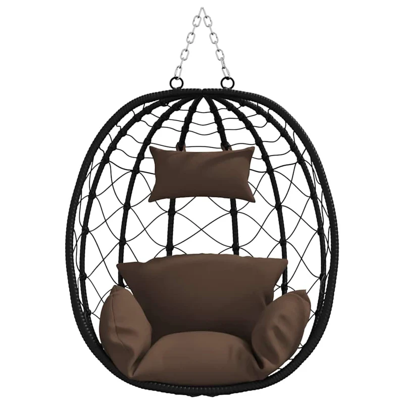 Hangende Ei-Stoel Poly Rattan 91 X 54,5 X 107 Cm