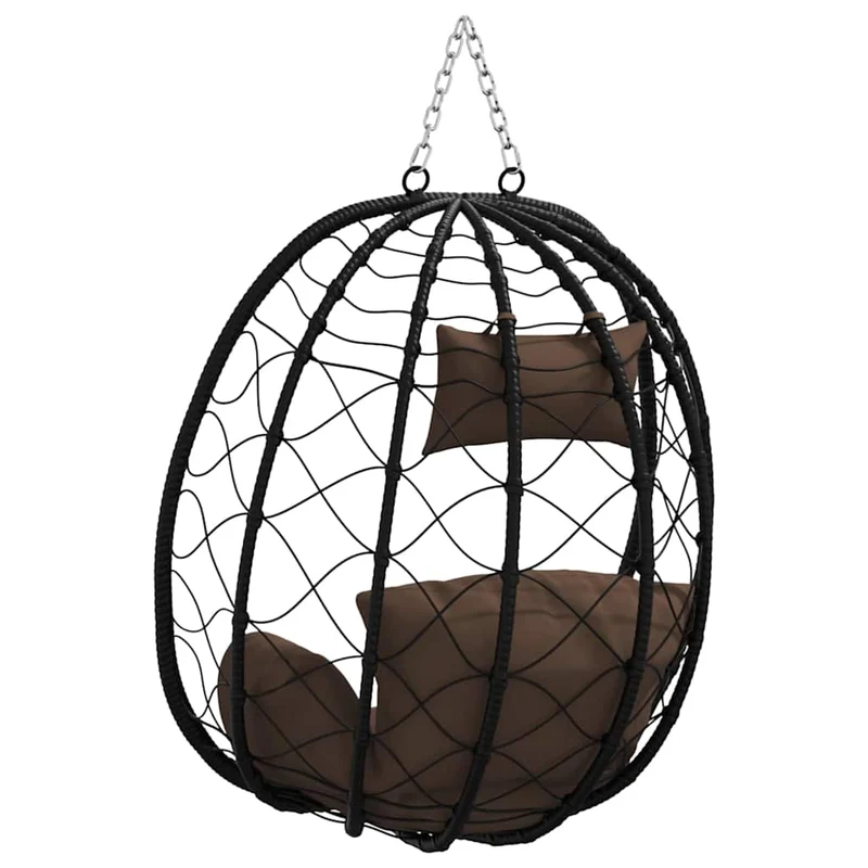 Hangende Ei-Stoel Poly Rattan 91 X 54,5 X 107 Cm