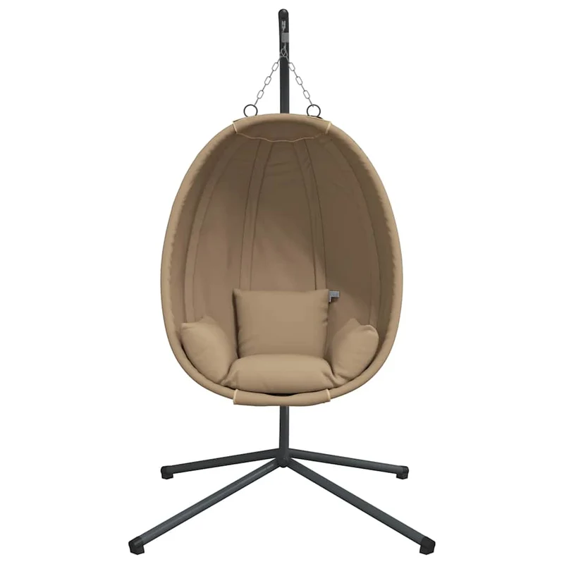 Hangstoel Met Standaard Rattan En Staal