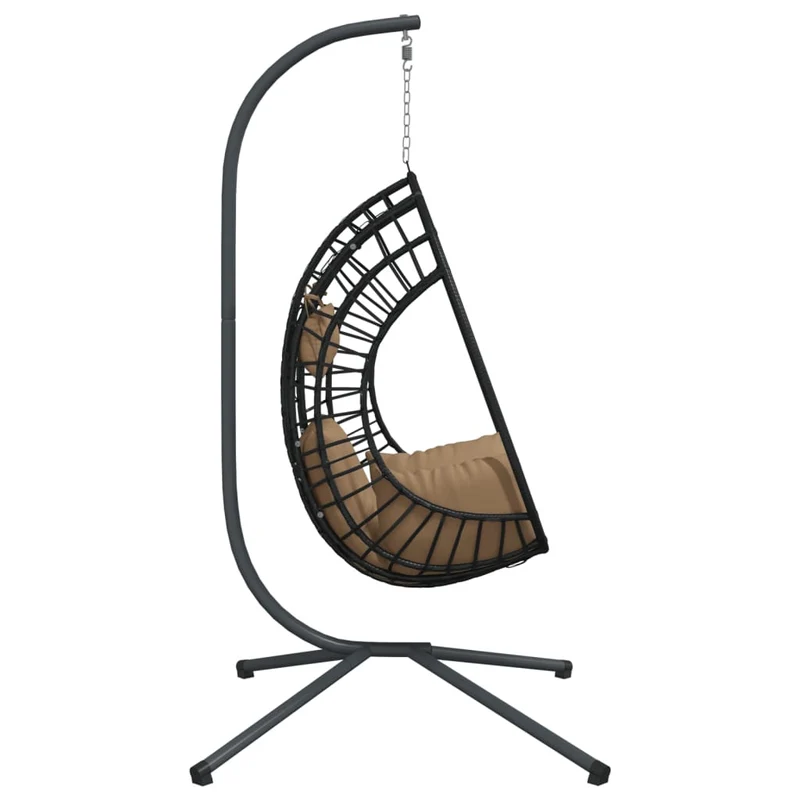 Hangstoel Met Standaard Rattan En Staal